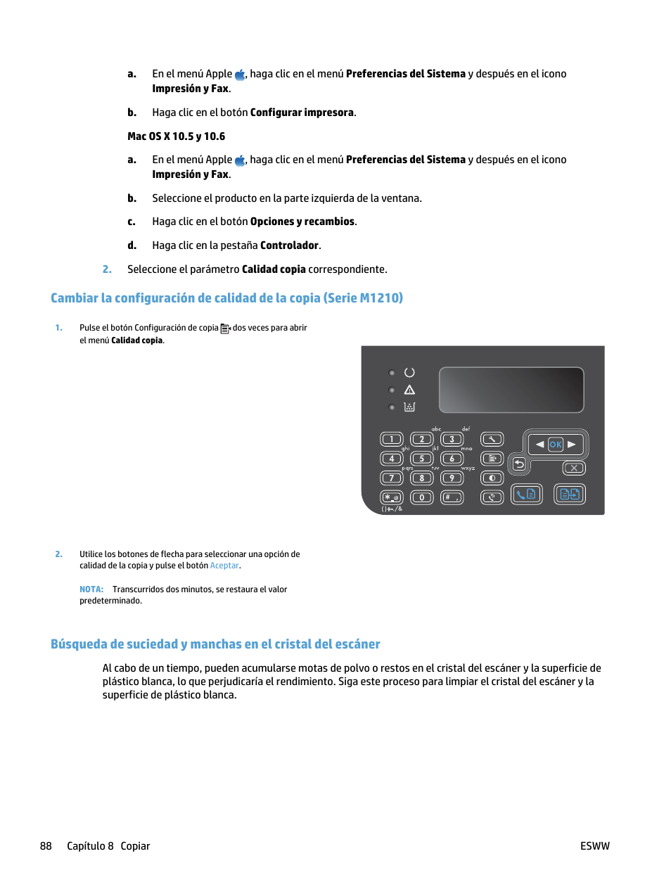 HP laserjet m1212nf Manual del usuario | Página 102 / 288