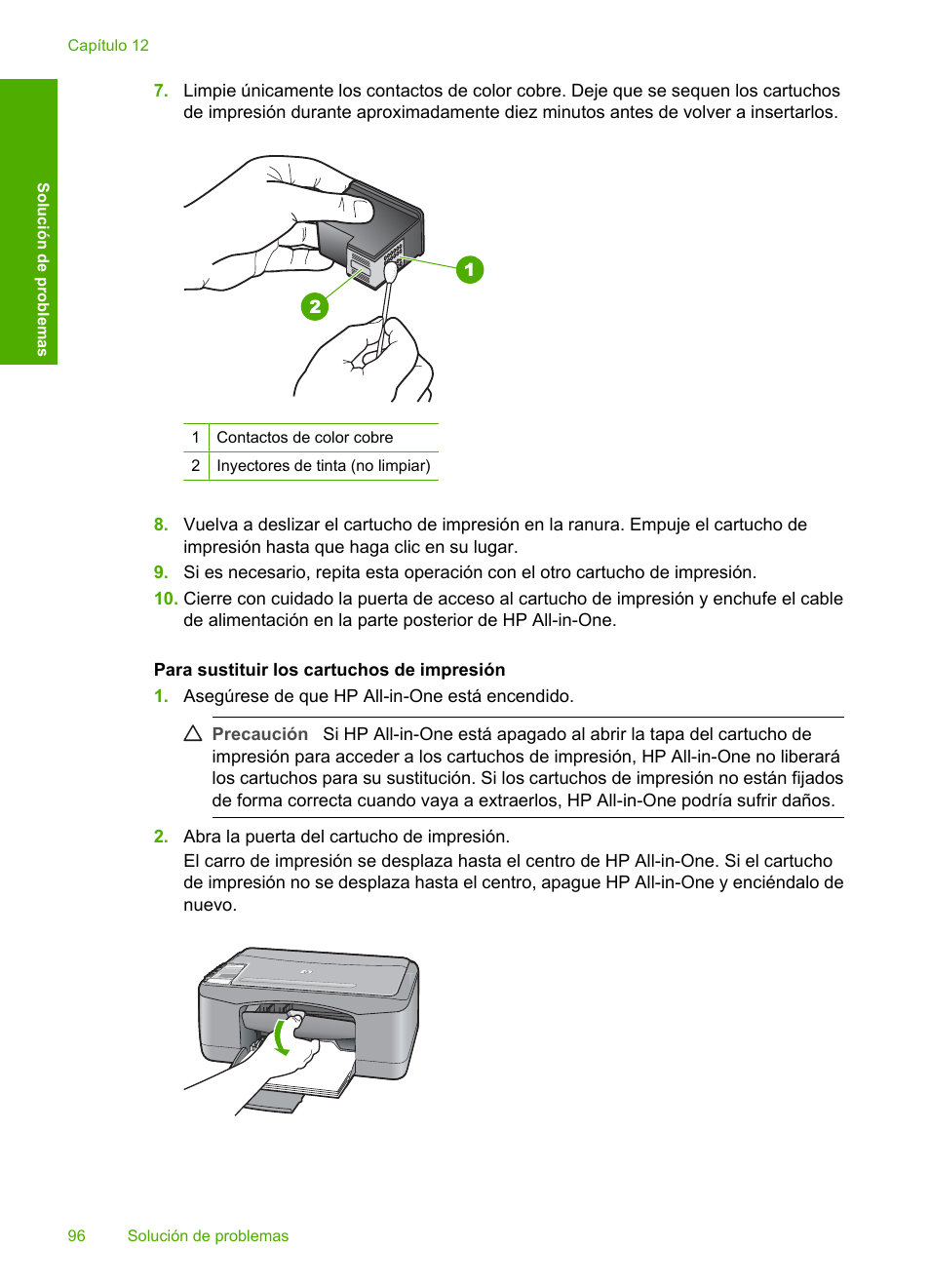 HP Impresora Todo-en-Uno HP Deskjet F2180 Manual del usuario | Página 98