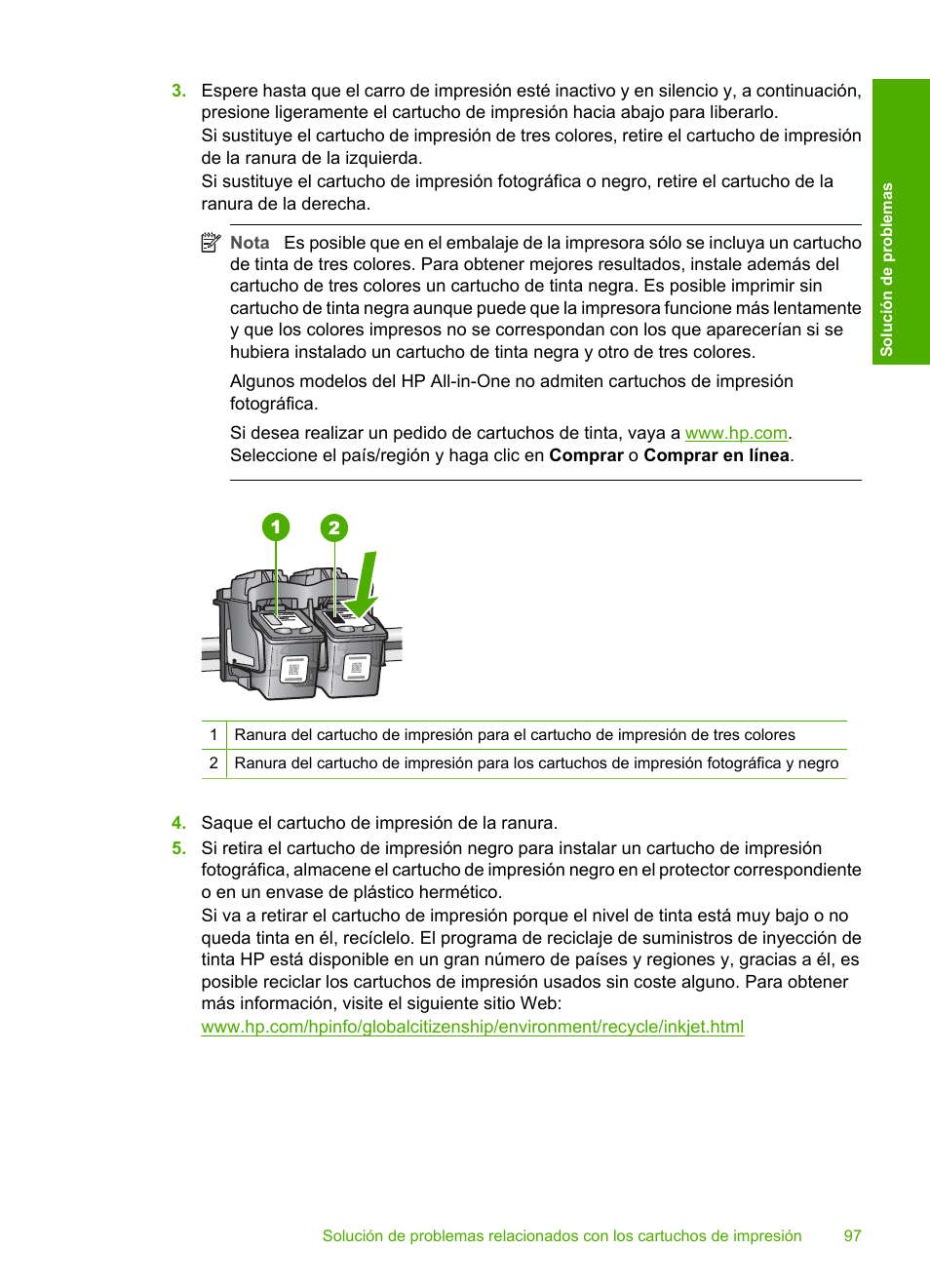 HP Impresora Todo-en-Uno HP Deskjet F2180 Manual del usuario | Página 99