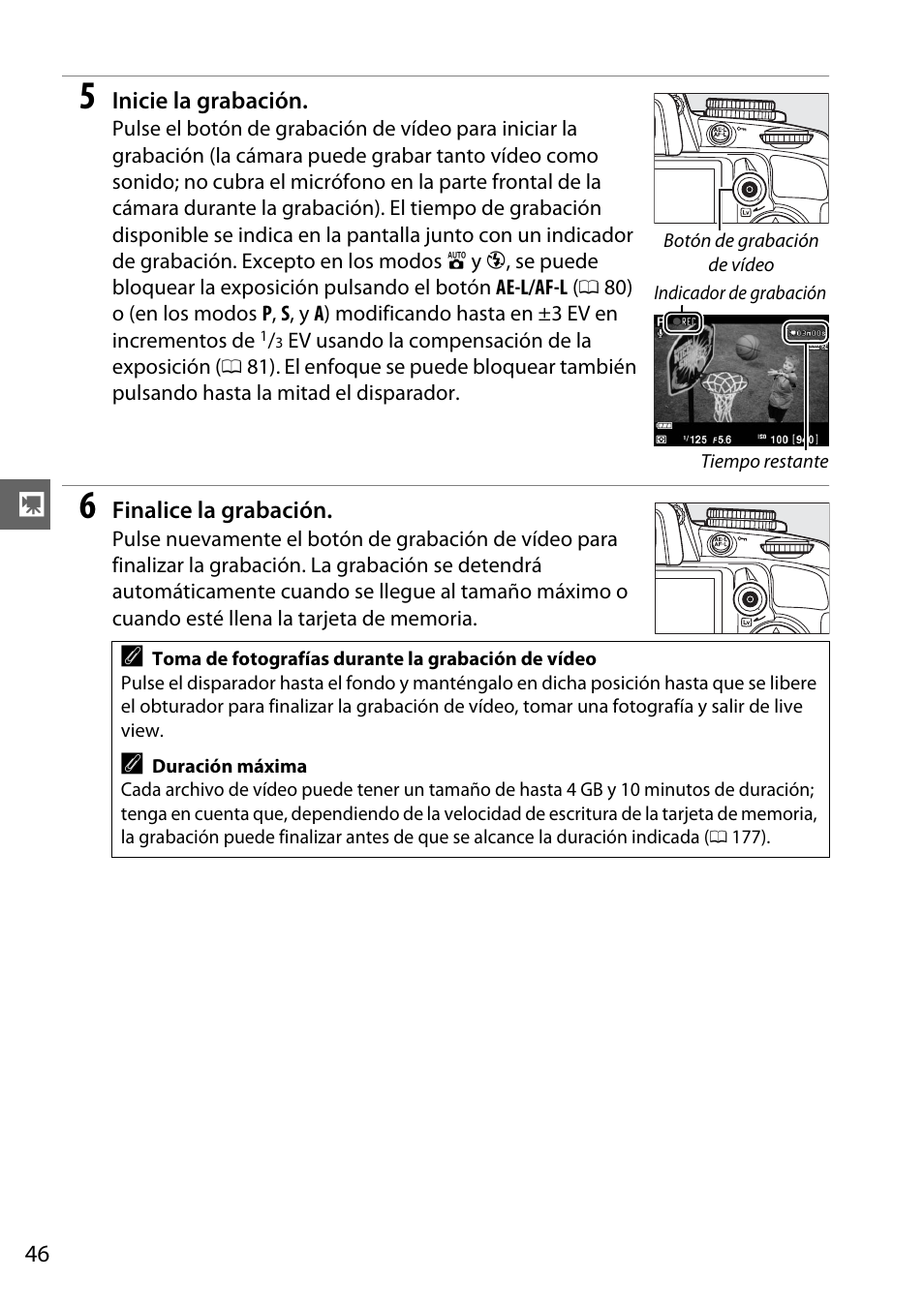 Nikon D3100 Manual del usuario Página 62 / 224