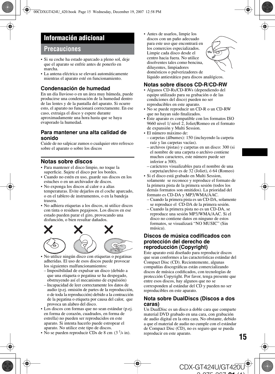 Manuals For Cdx Gt420u Sony Usa