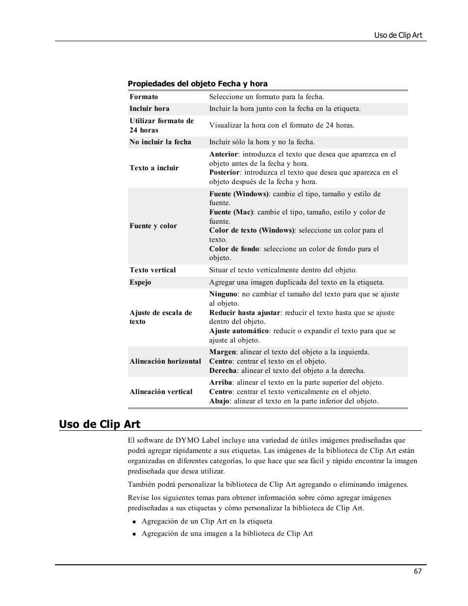 Uso de clip art | Dymo LabelWriter 450 Turbo Software Manual Manual del usuario | Página