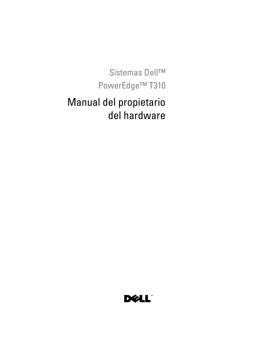 Dell PowerEdge T310 Manual del usuario | Páginas: 218