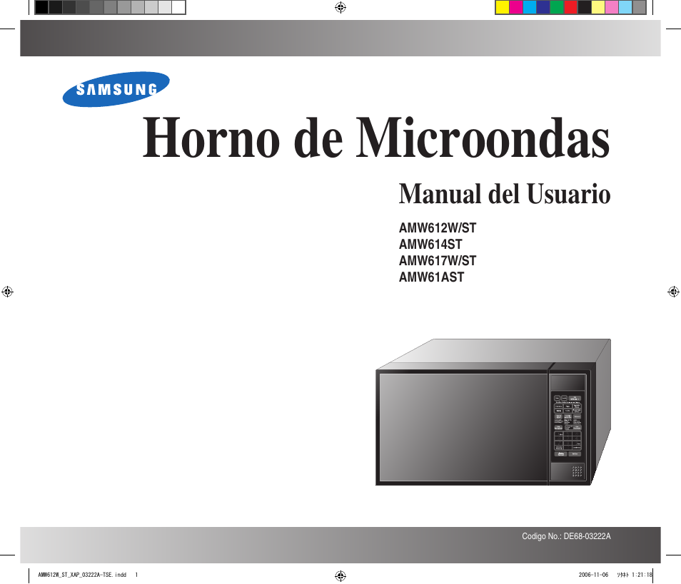 Samsung AMW612W/ST Manual del usuario | Páginas: 28