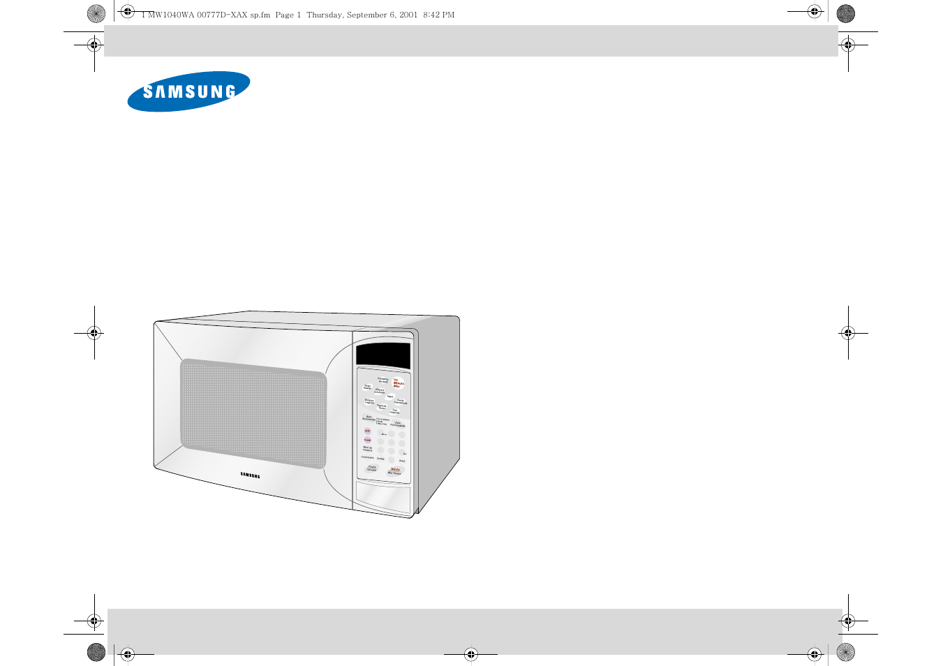 Samsung ME1040WA/BA/SA Manual del usuario | Páginas: 28