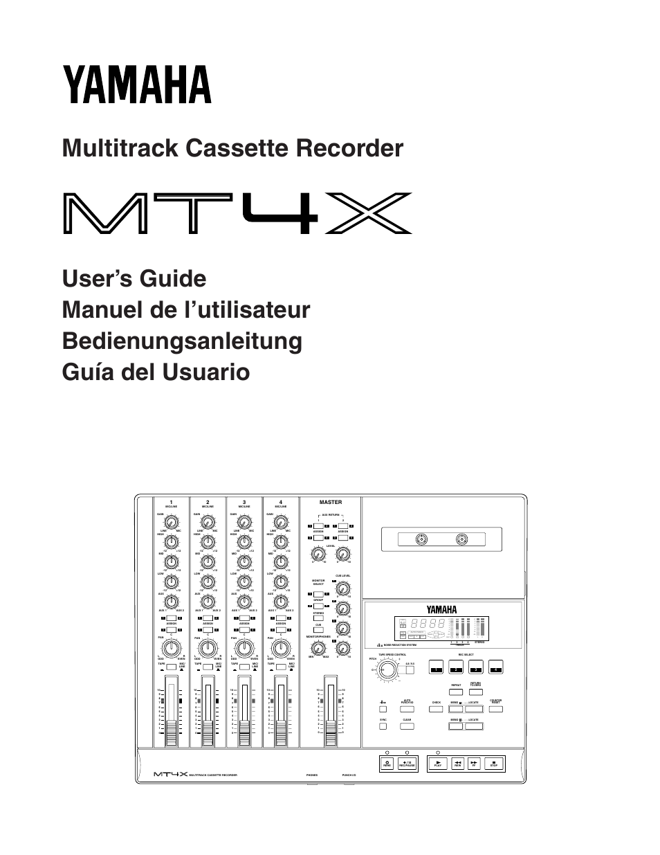 Yamaha MT4X Manual del usuario | Páginas: 59