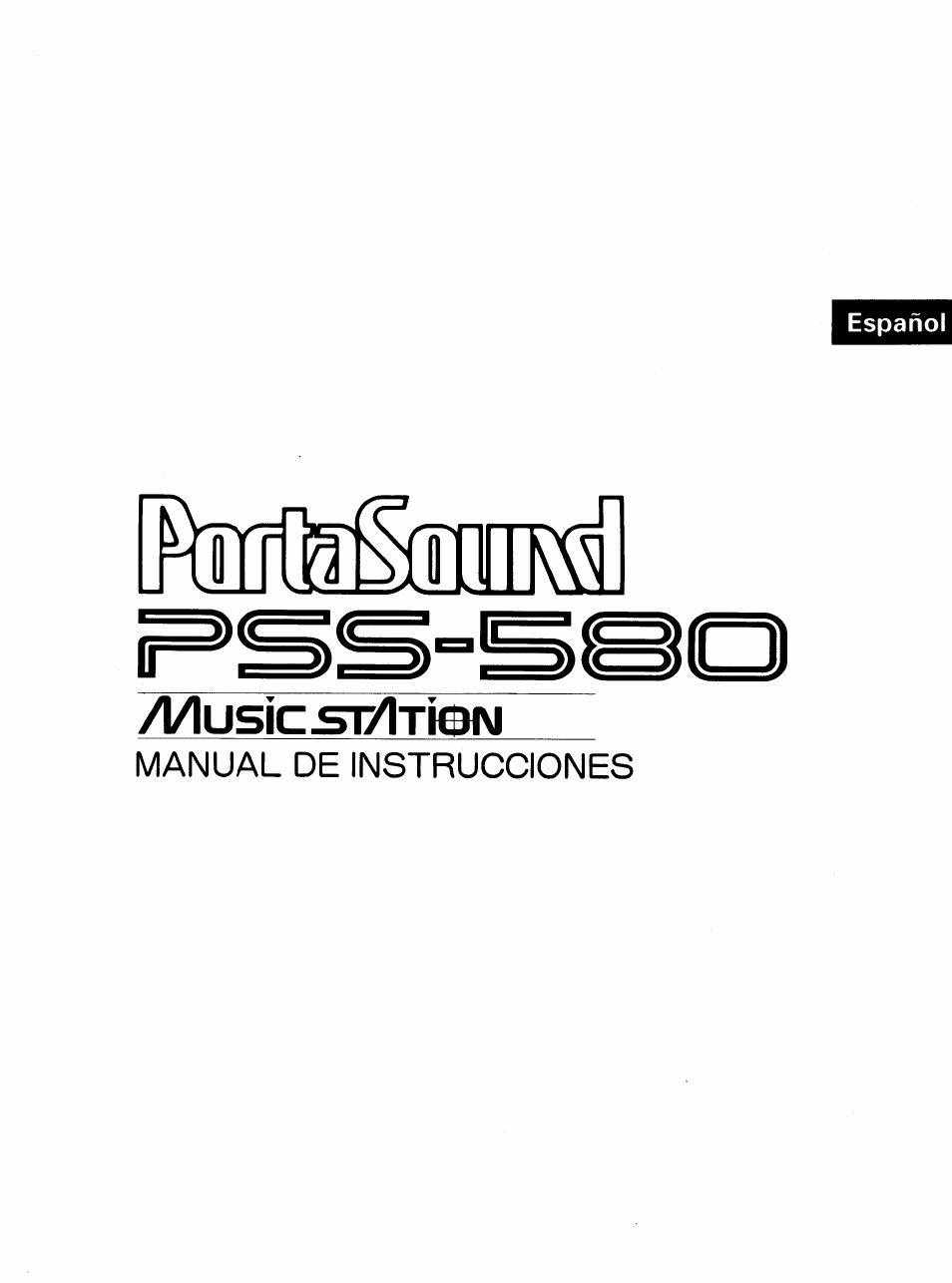 Yamaha PortaSound PSS-580 Manual del usuario | Páginas: 29