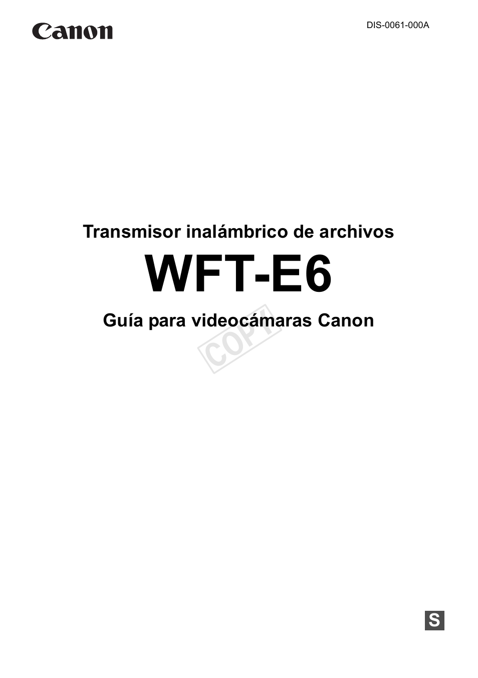 Canon EOS C500 Manual del usuario | Páginas: 45