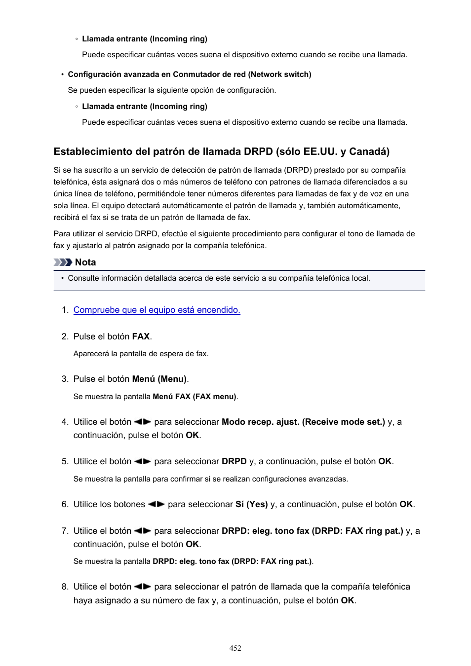 Canon PIXMA MX475 Manual del usuario | Página 452 / 725