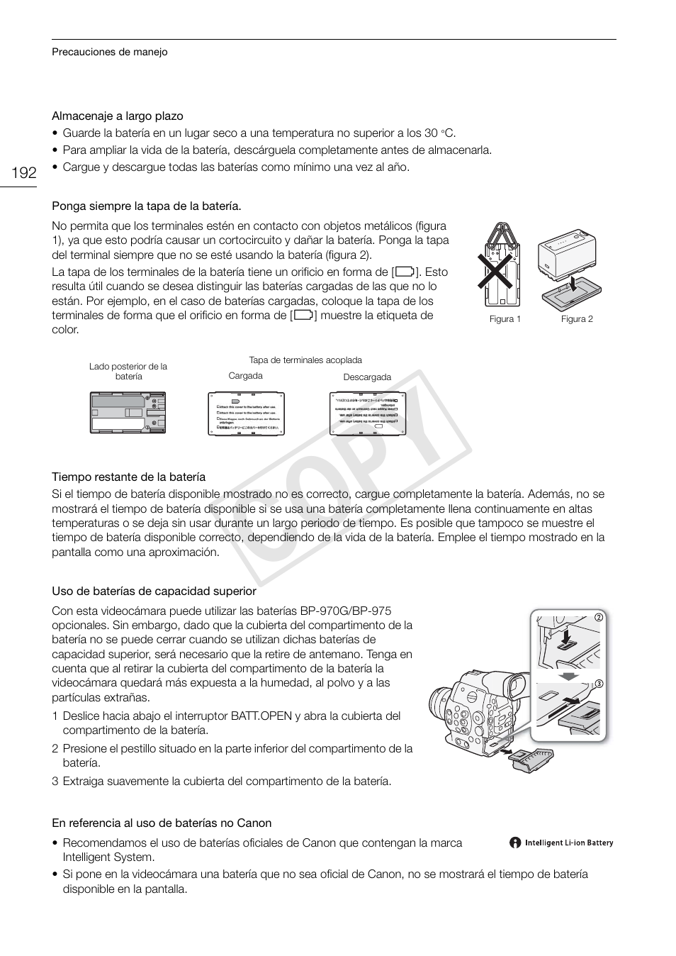 Cop y | Canon EOS C300 PL Manual del usuario | Página 192 / 209