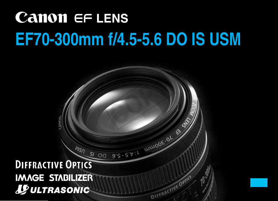Canon EF 70-300mm f4.5-5.6 DO IS USM Manual del usuario | Páginas: 15