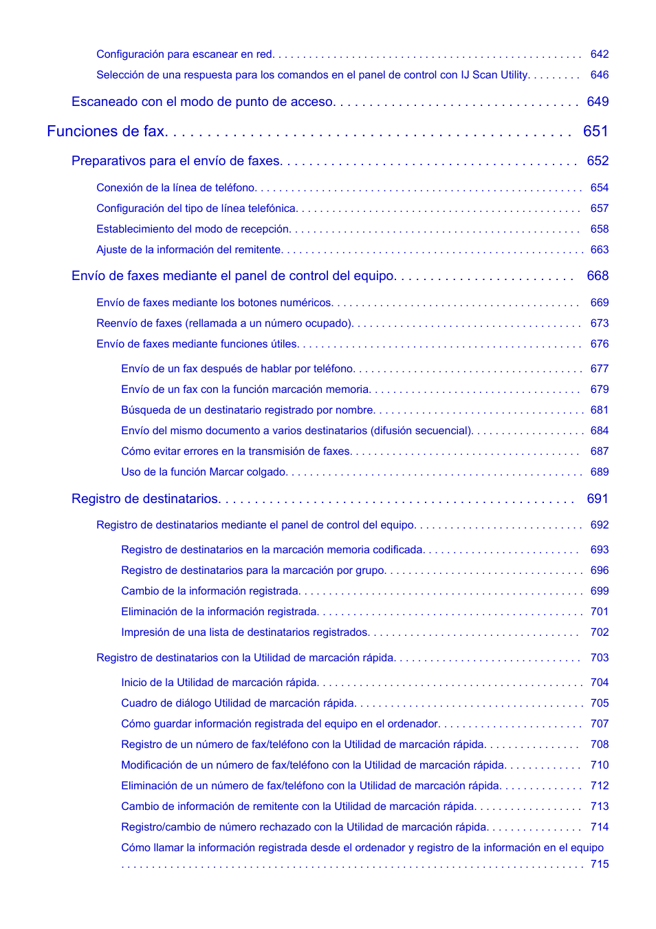 Funciones de fax | Canon PIXMA MX475 Manual del usuario | Página 10 / 973