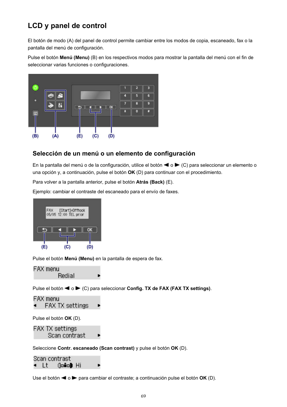 Lcd y panel de control | Canon PIXMA MX475 Manual del usuario | Página 69 / 973