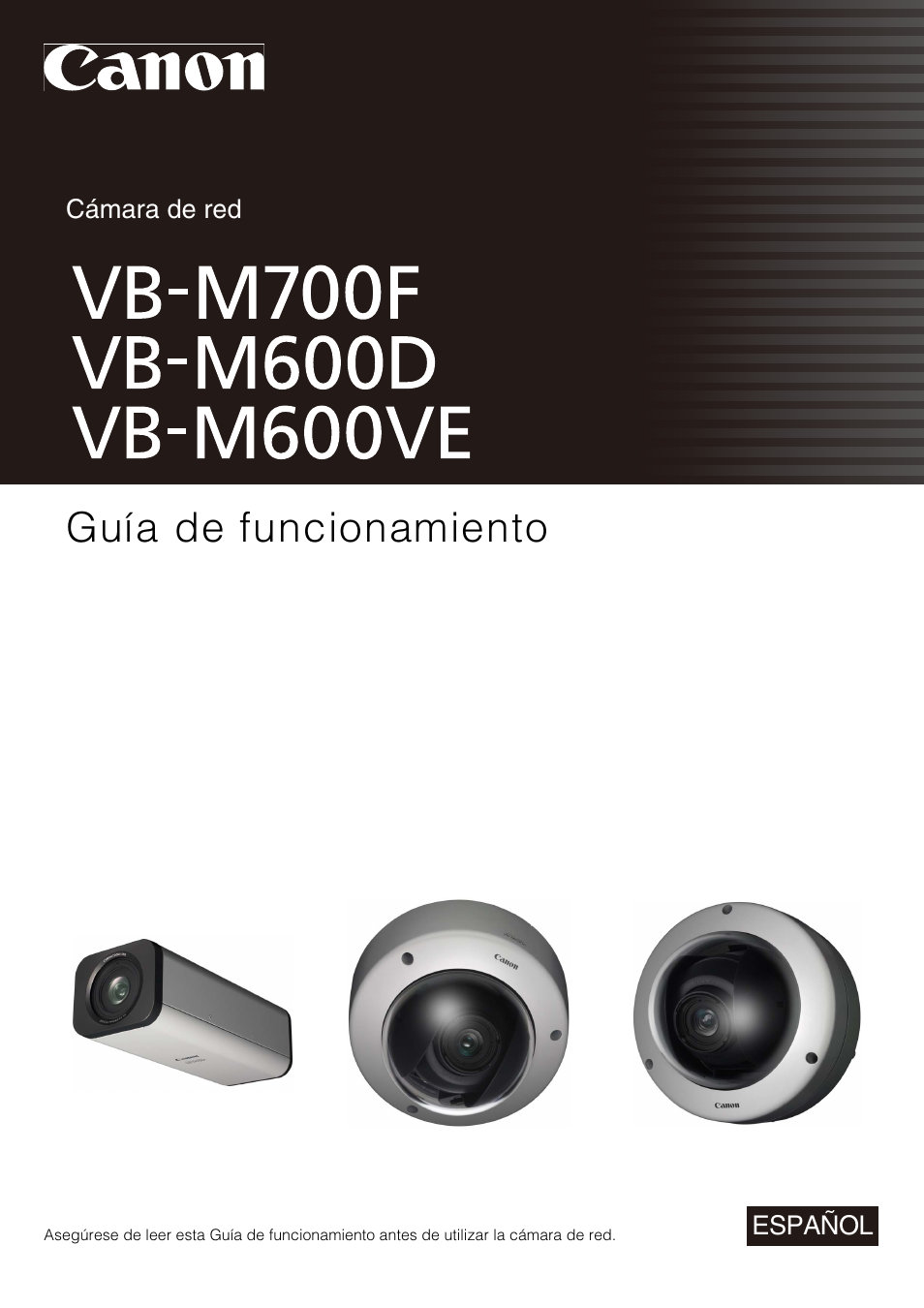 Canon VB-M700F Manual del usuario | Páginas: 150