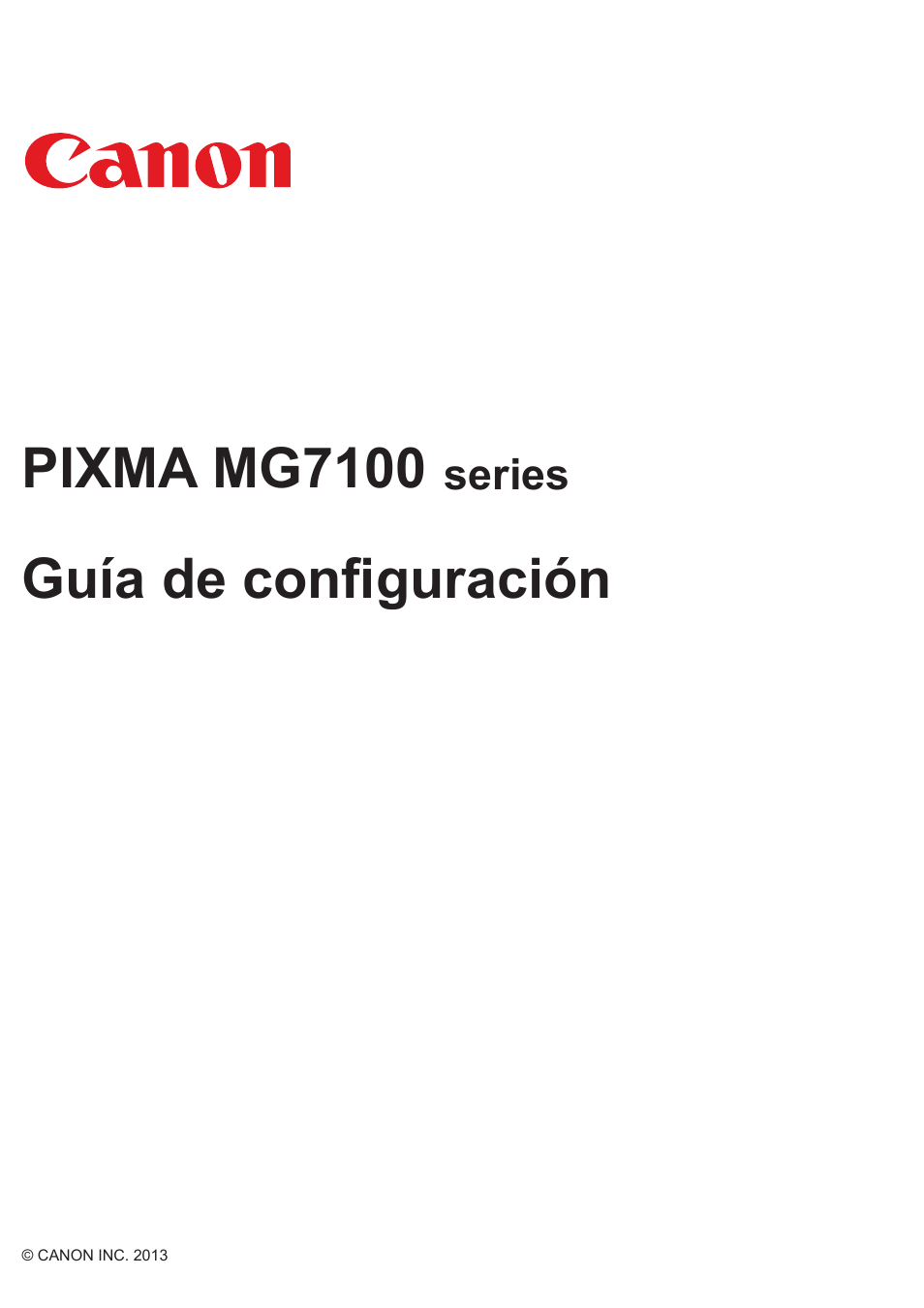 Canon PIXMA MG7150 Manual del usuario | Páginas: 27