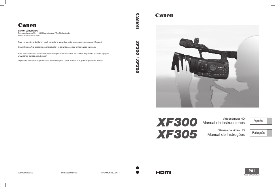 Canon XF305 Manual del usuario | Páginas: 430
