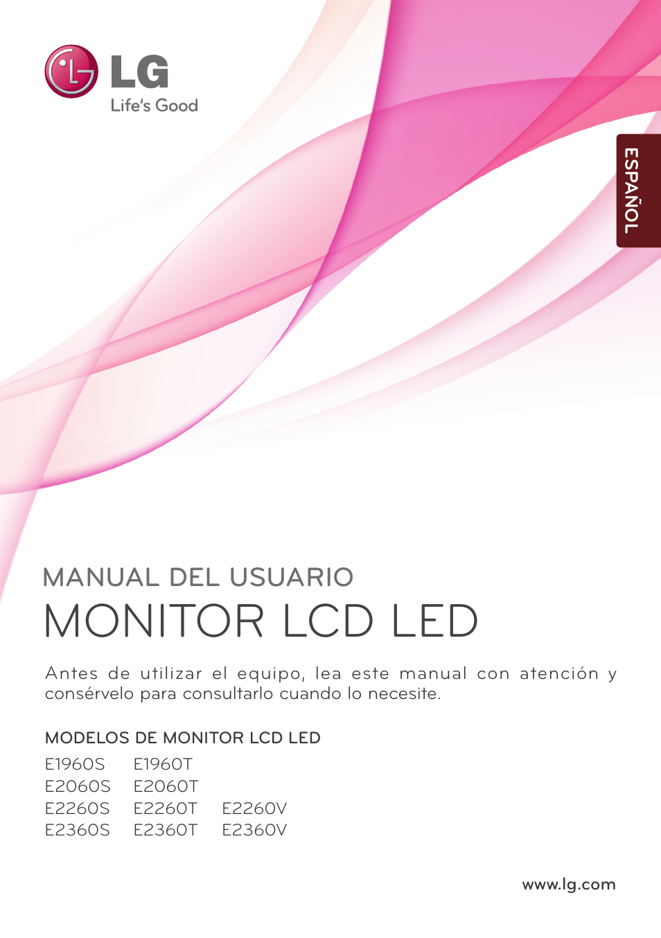 LG E2260S-PN Manual del usuario | Páginas: 48