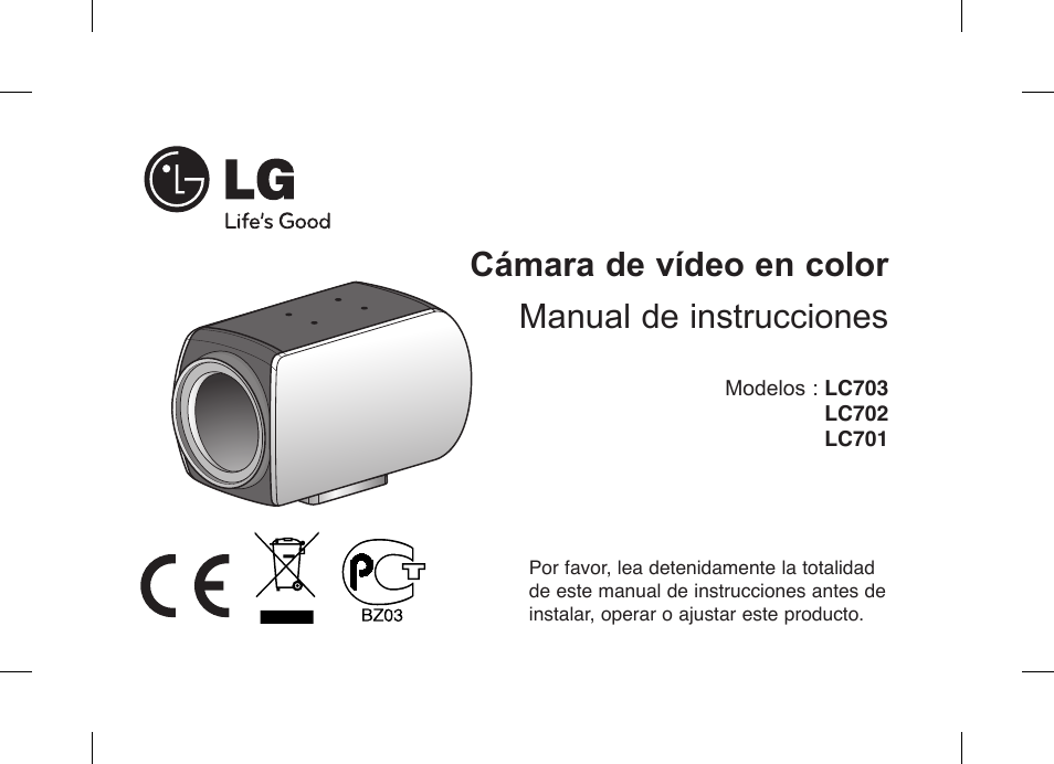 LG LC703P-B Manual del usuario | Páginas: 46