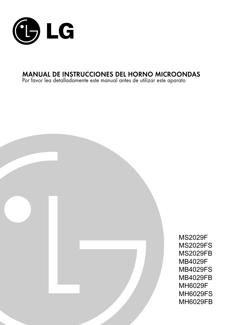 LG MS2029F Manual del usuario | Páginas: 18