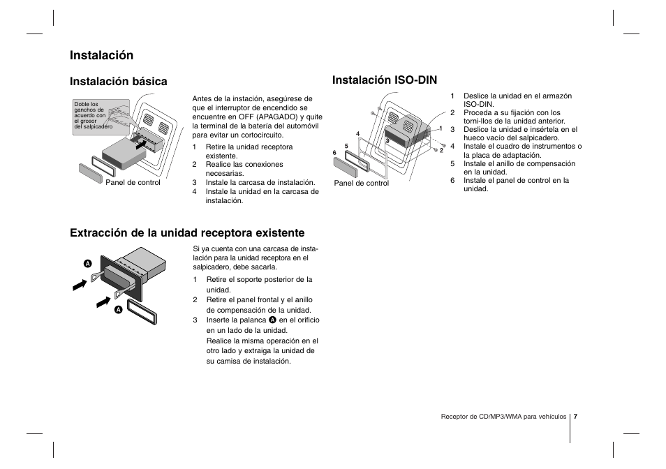 Instalación, Instalación básica | LG LCS500UR Manual del usuario | Página 7 / 16