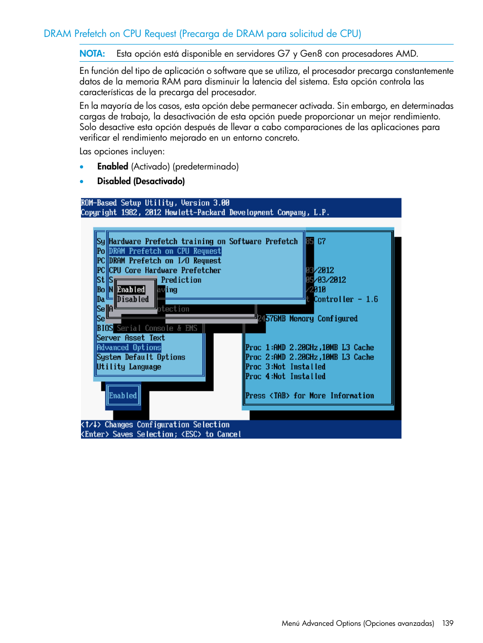 HP ROM-Based Setup Utility (Guía de usuario) Manual del usuario | Página 139 / 229