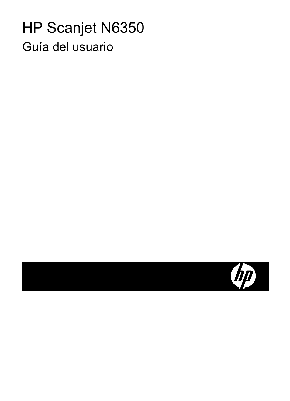 HP Scanjet N6350 Networked Document Flatbed Scanner Manual del usuario | Páginas: 62