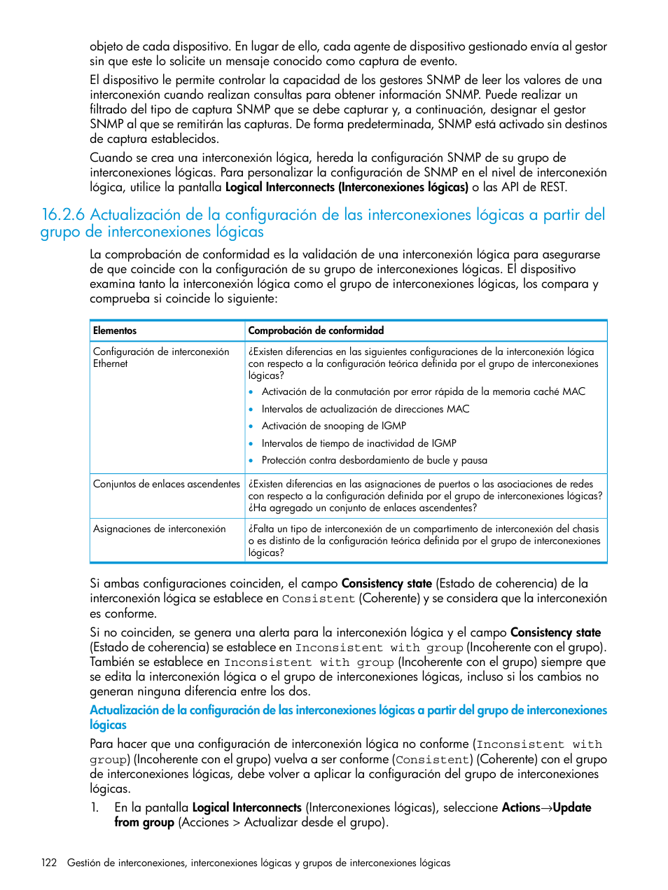 HP OneView Manual del usuario | Página 122 / 307