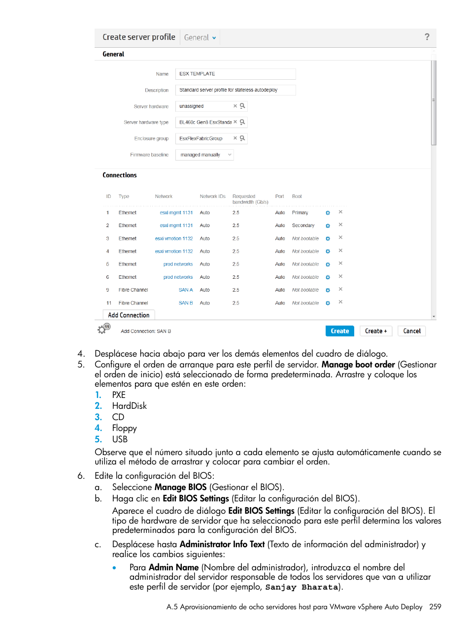 HP OneView Manual del usuario | Página 259 / 307