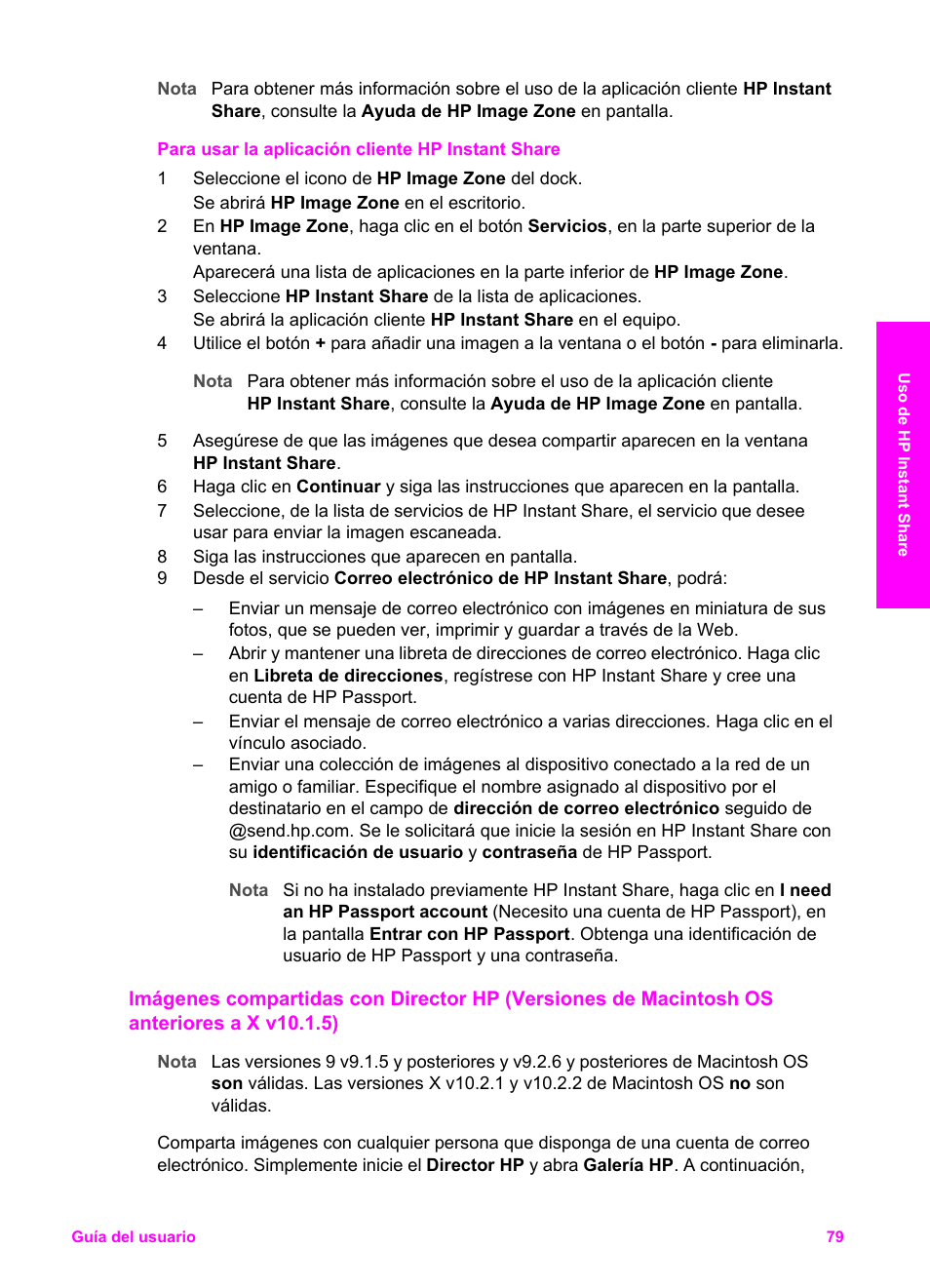 HP Impresora Todo-en-Uno HP PSC 2350 Manual del usuario | Página 82 / 142
