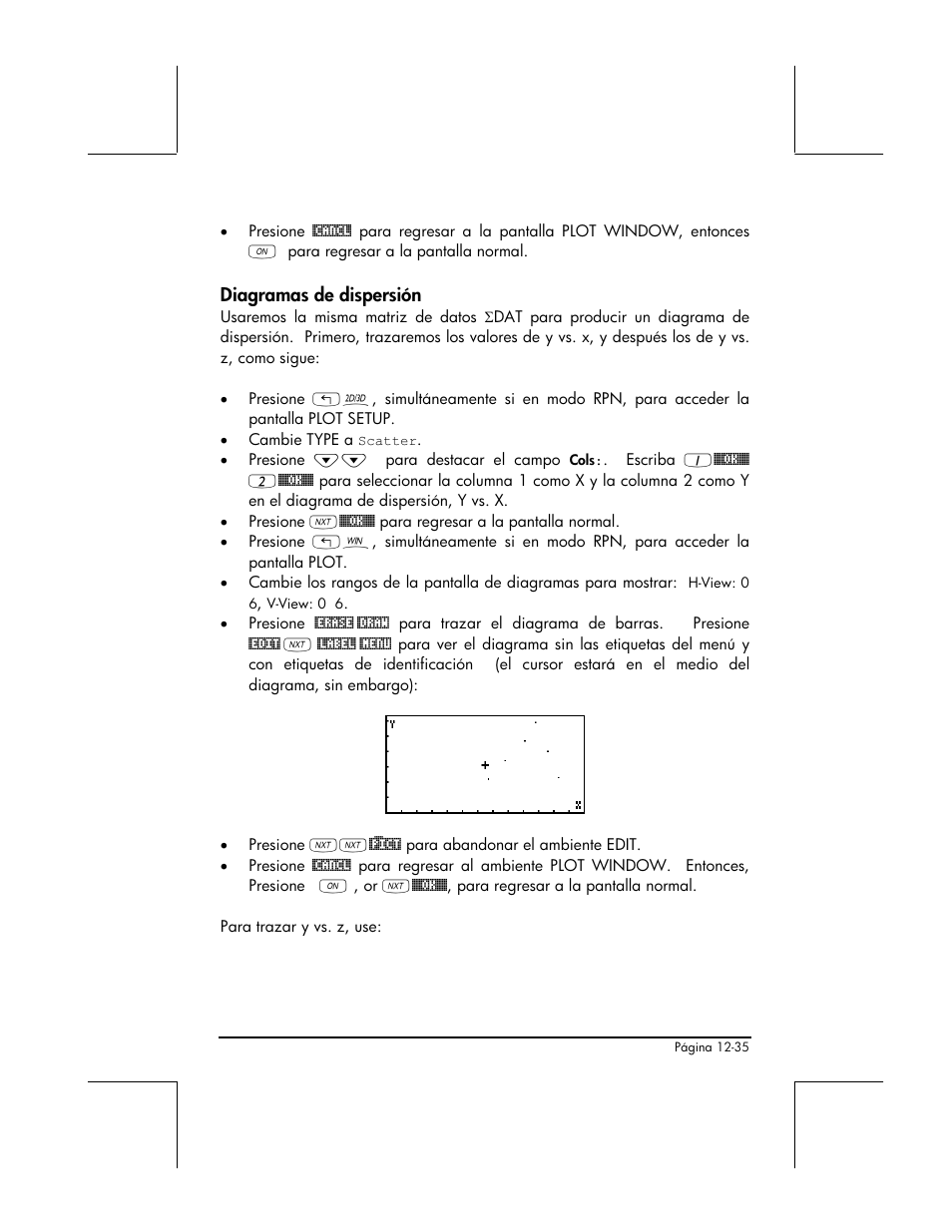 Diagramas de dispersion | HP Calculadora Gráfica HP 49g Manual del usuario | Página 424 / 891