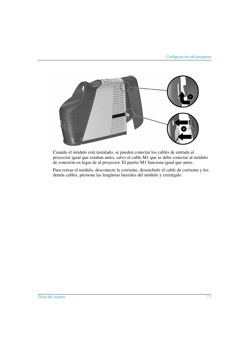 HP Proyector digital HP mp3130 Manual del usuario | Página 11 / 72