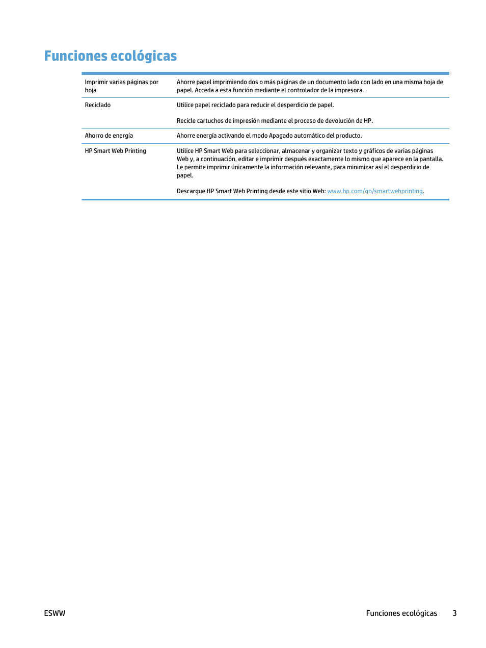 Funciones ecológicas | HP laserjet m1212nf Manual del usuario | Página 17 / 288