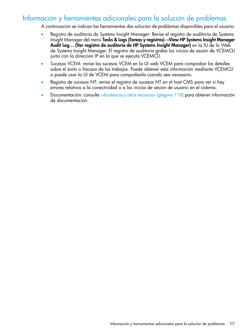 HP Software HP Insight Management Manual del usuario | Página 117 / 124