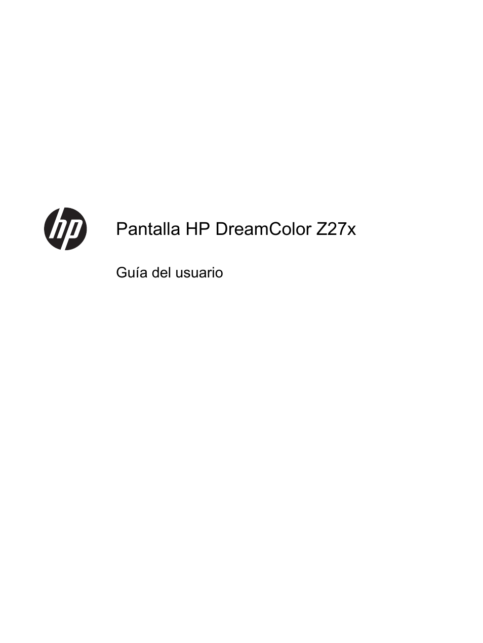 HP Pantalla profesional HP DreamColor Z27x Manual del usuario | Páginas: 81