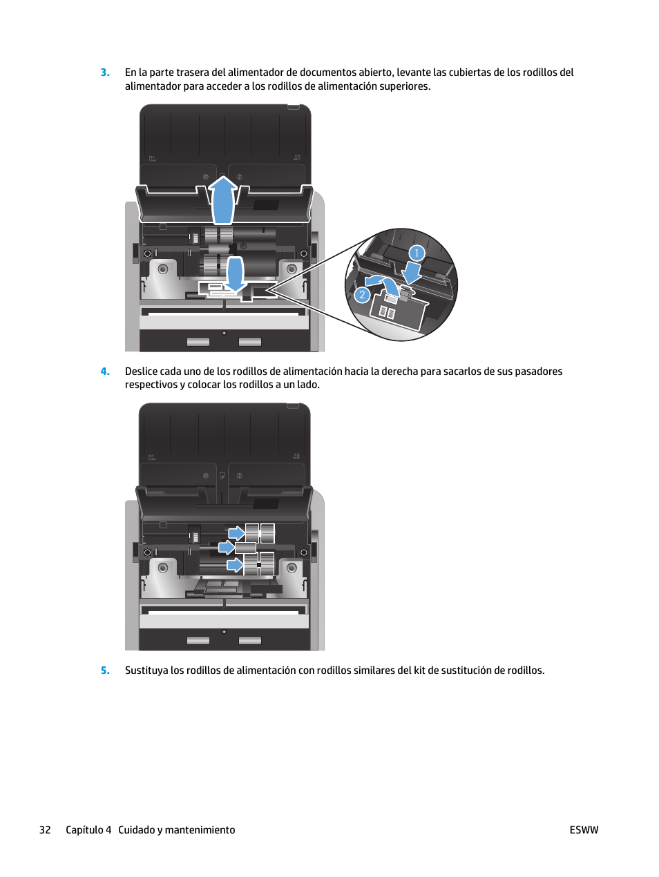 HP Escáner HP Scanjet Enterprise Flow 5000 s2 con alimentación de hojas Manual del usuario | Página 38 / 72