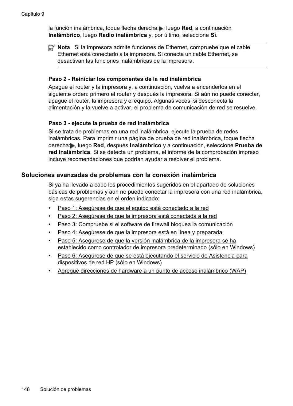 HP Officejet Pro 8500A Manual del usuario | Página 152 / 264
