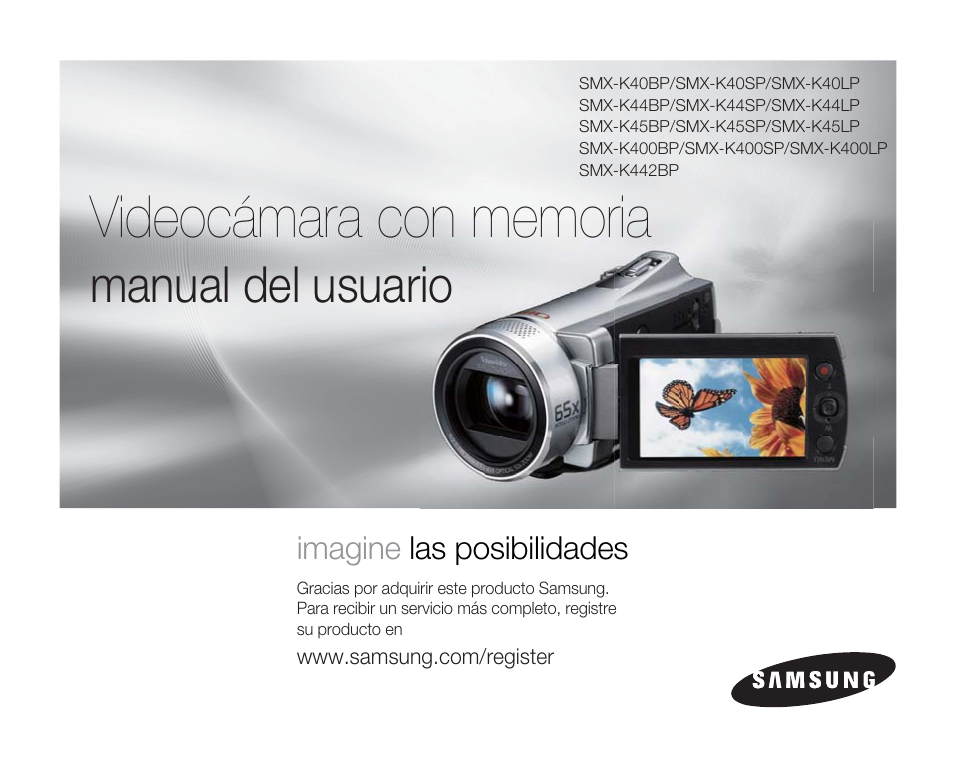Samsung SMX-K45BP Manual del usuario | Páginas: 138