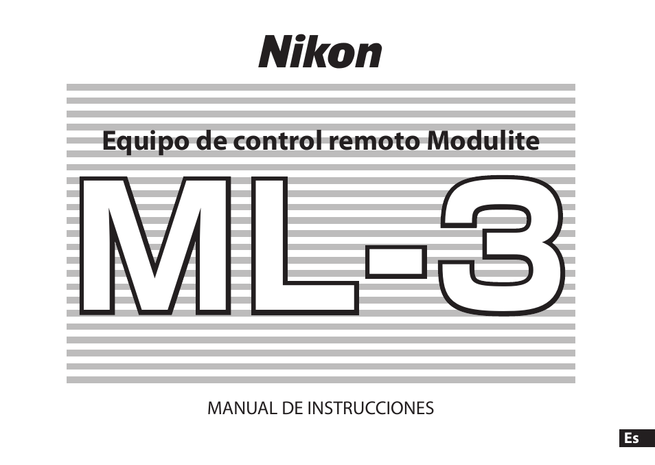 Nikon ML-3 Manual del usuario | Páginas: 36