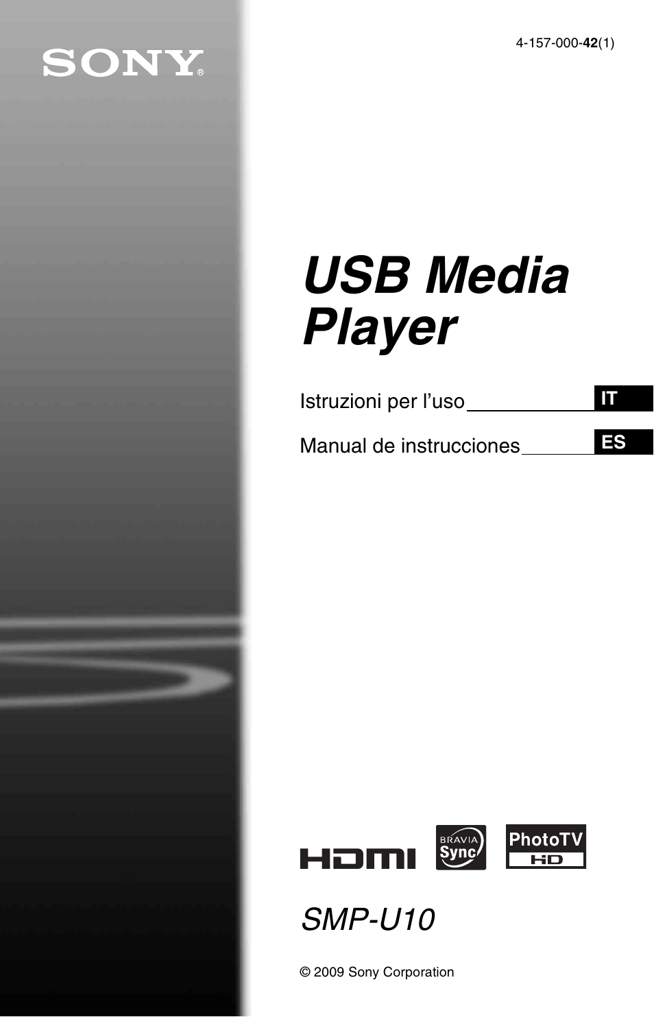 Sony SMP-U10 Manual del usuario | Páginas: 64