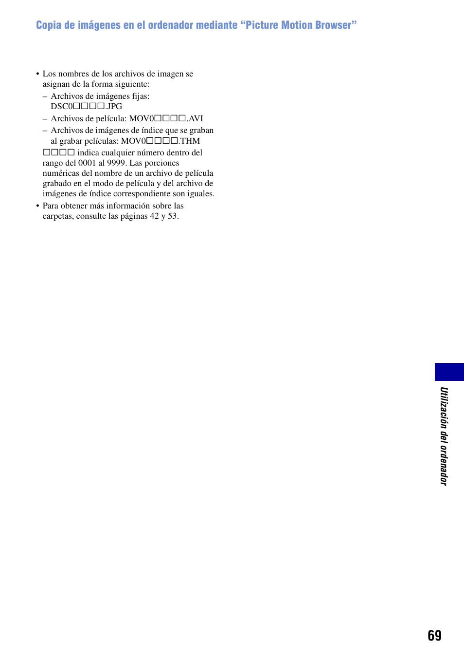 Sony DSC-S780 Manual del usuario | Página 69 / 103