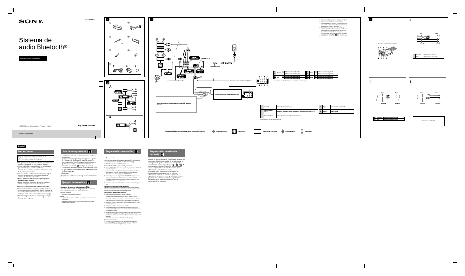 Sony MEX-GS600BT Manual del usuario | Páginas: 2