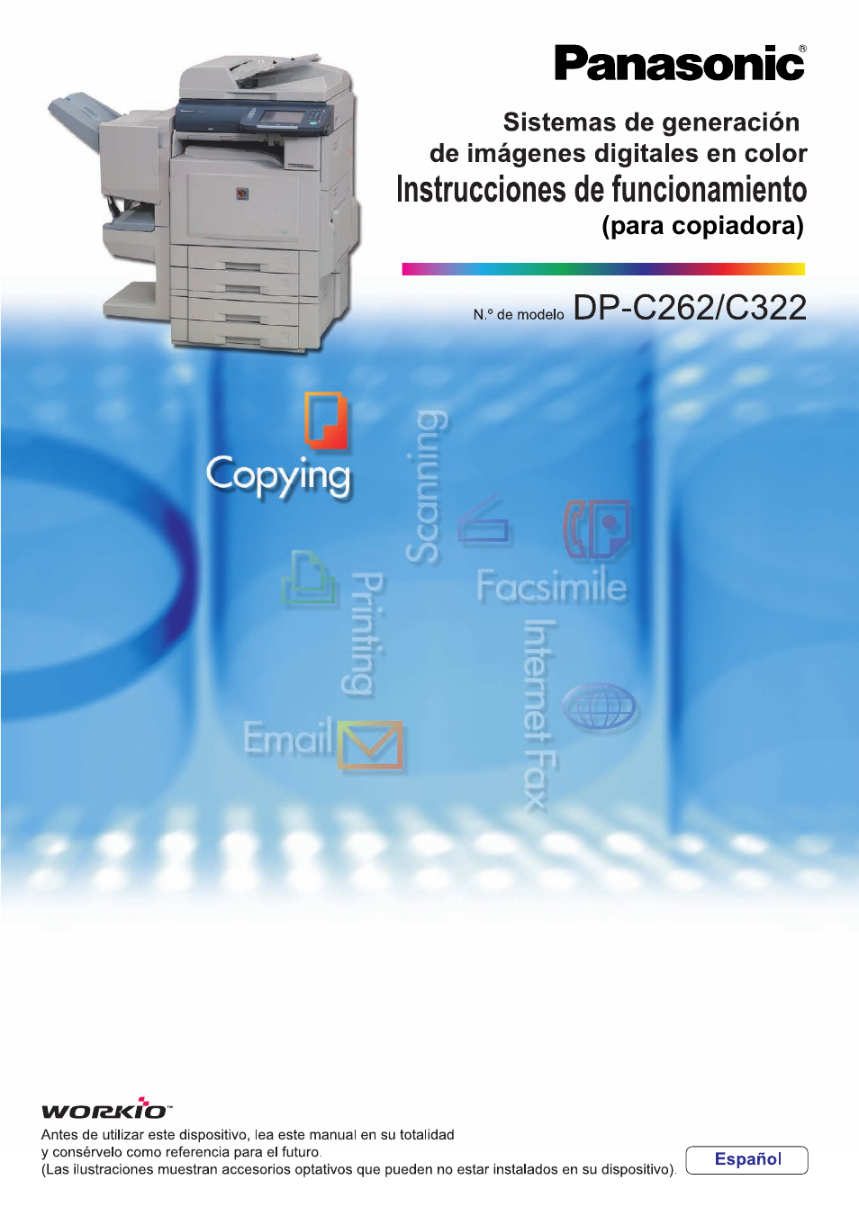 Panasonic DPC262 Manual del usuario | Páginas: 100