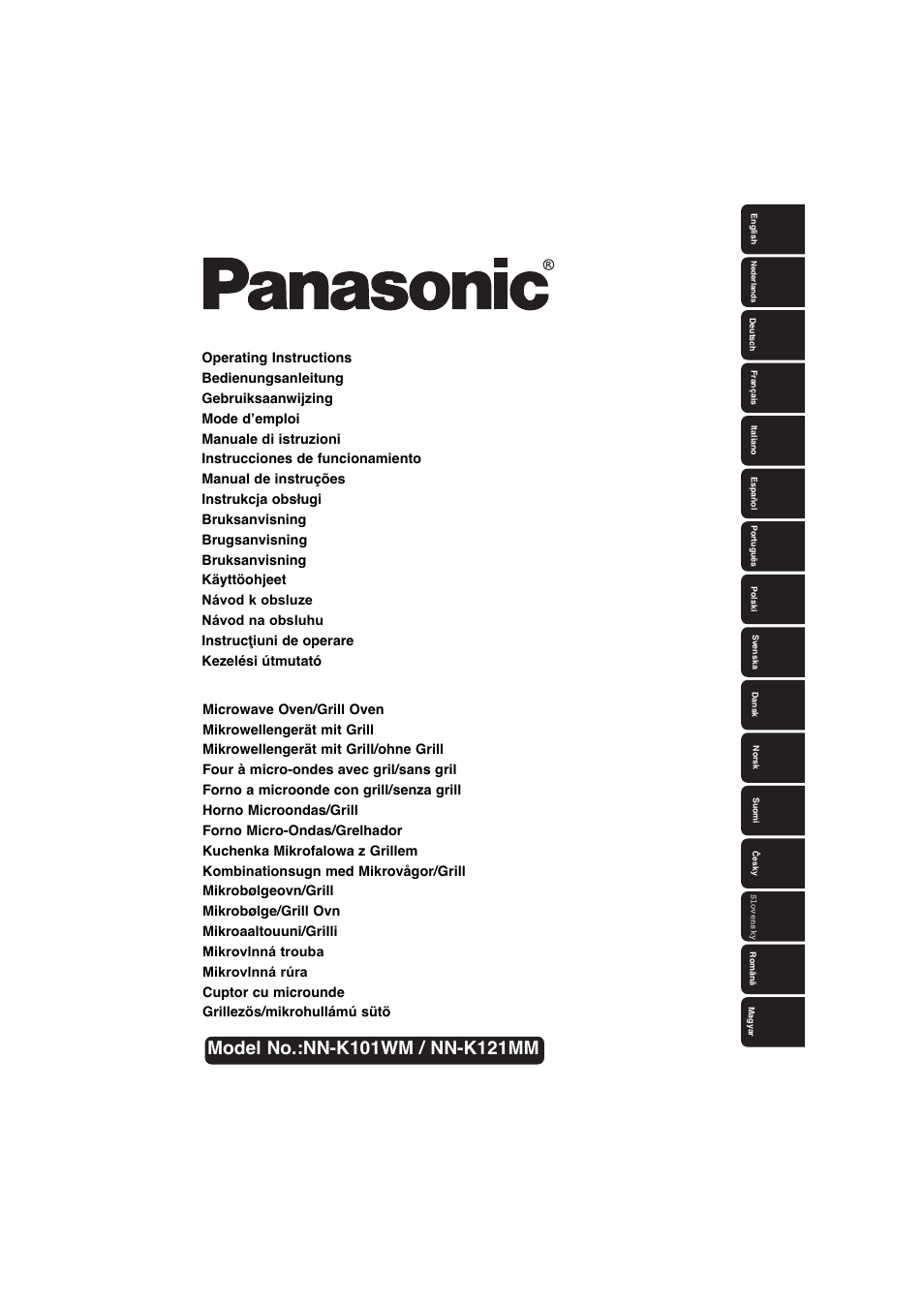Panasonic NNK101WMEPG Manual del usuario | Páginas: 23