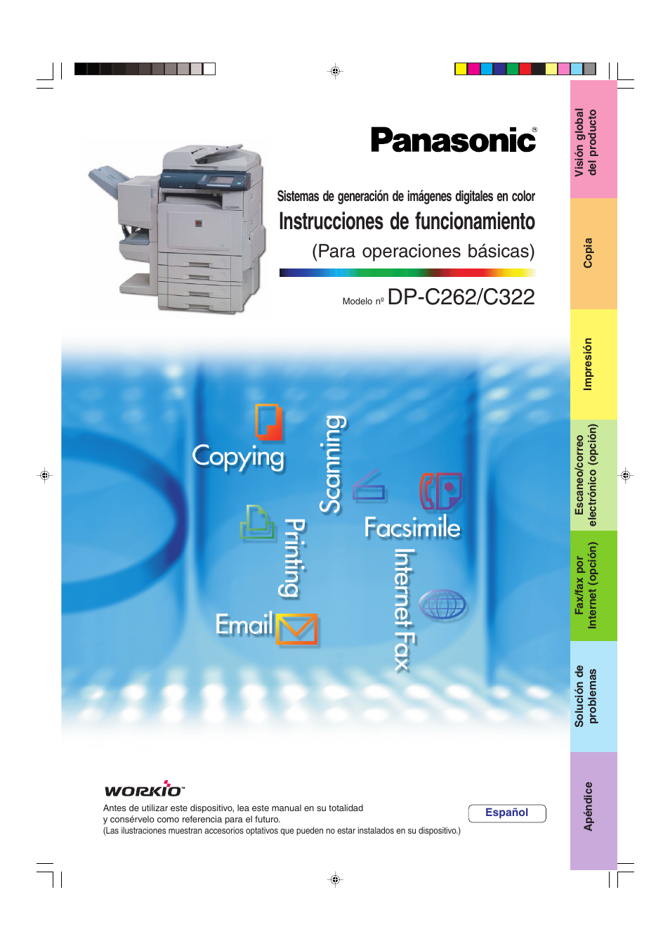 Panasonic DPC262 Manual del usuario | Páginas: 110