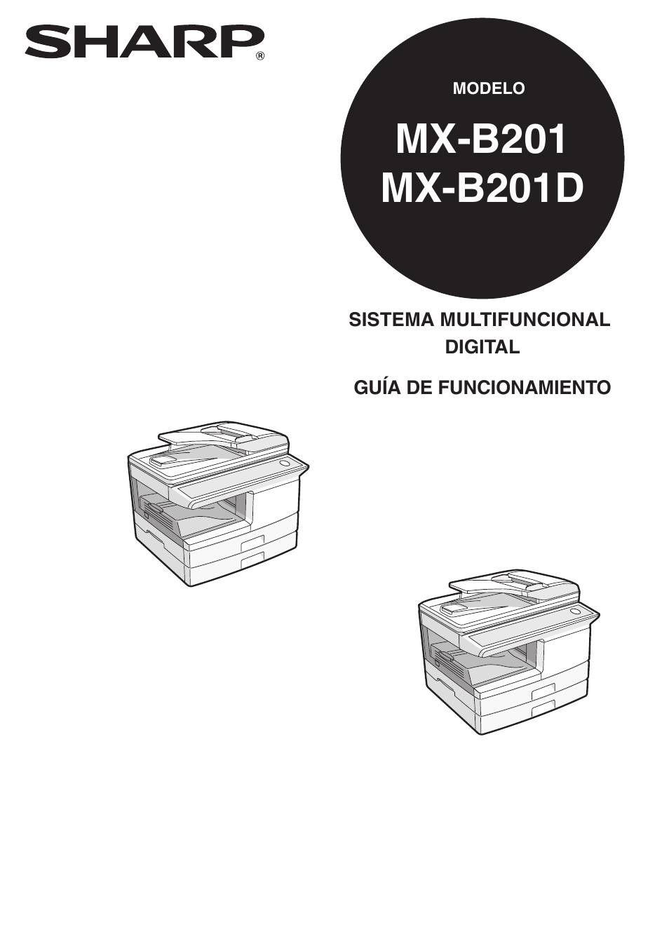 Sharp MX-B201D Manual del usuario | Páginas: 117