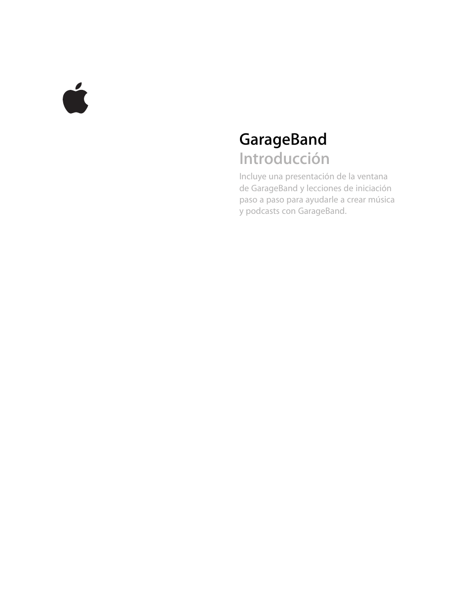 Apple GarageBand '08 Manual del usuario | Páginas: 107