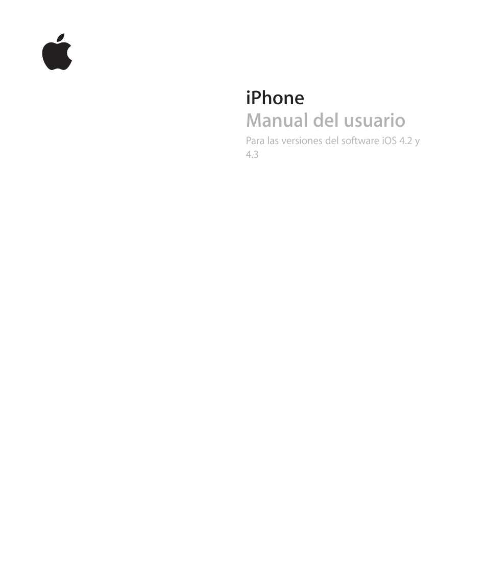 Apple iPhone iOS 4.3 Manual del usuario | Páginas: 289