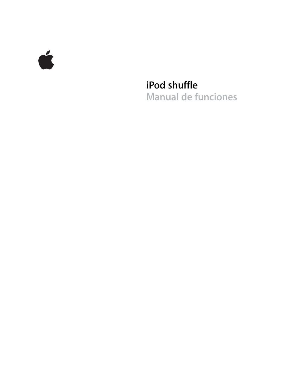 Apple iPod shuffle (2d generation) Manual del usuario | Páginas: 35