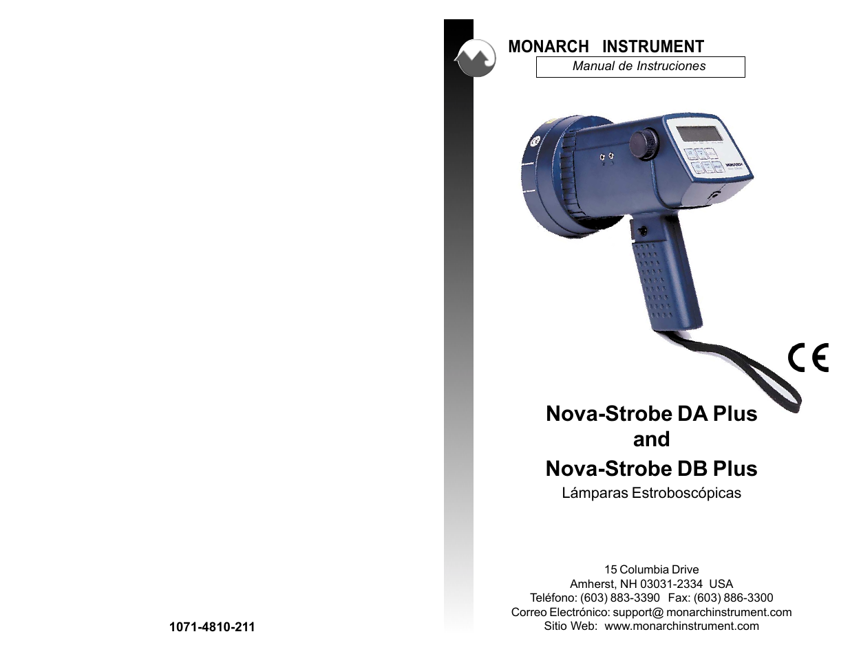 Monarch Instrument Nova-Strobe DB Plus Spanish Manual del usuario | Páginas: 4