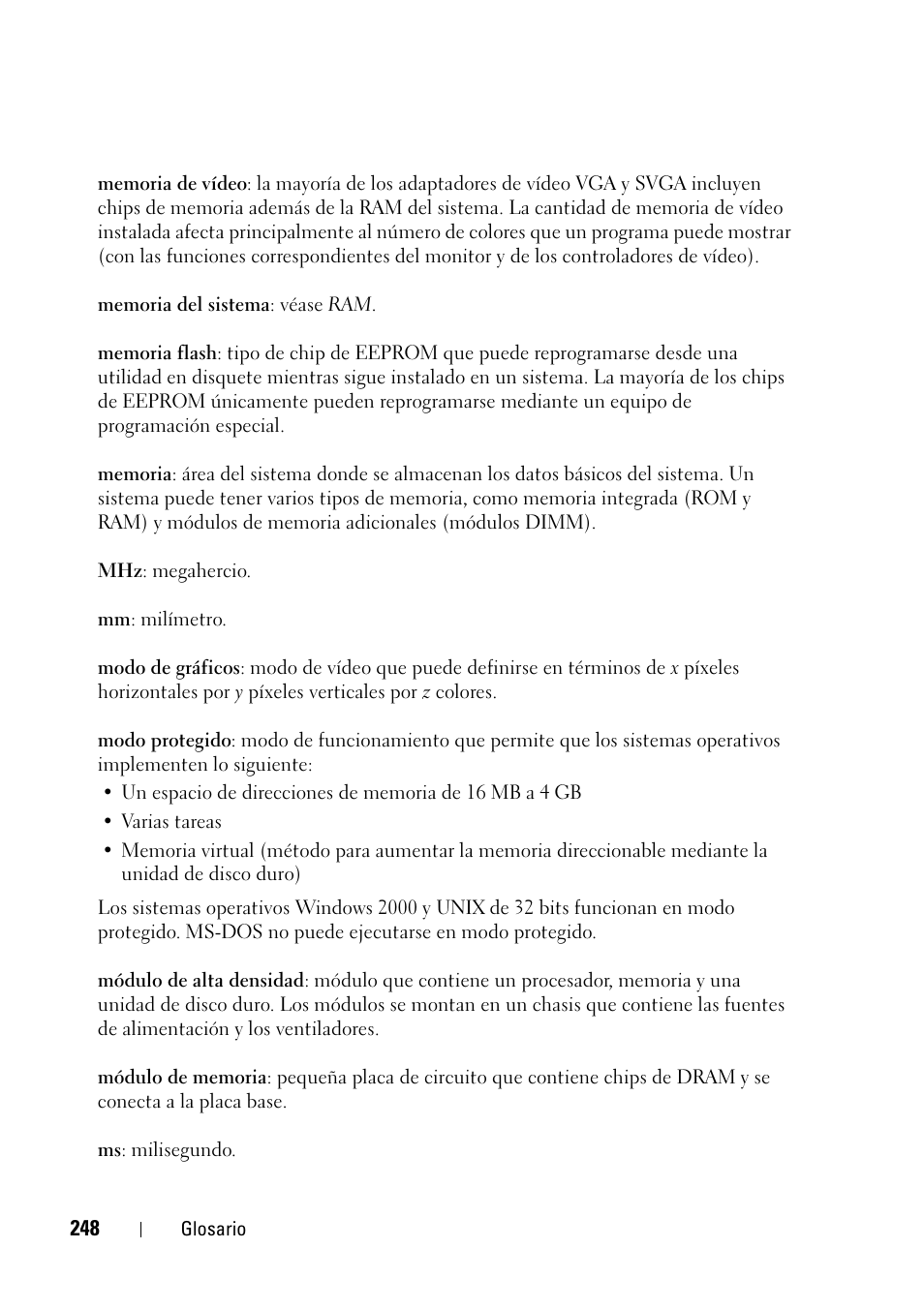 Dell PowerEdge T605 Manual del usuario | Página 248 / 262